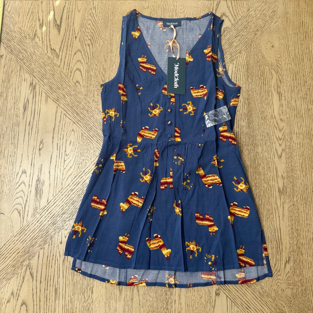 ModCloth Piñata Print Quick Remix Sleeveless Tunic XXS